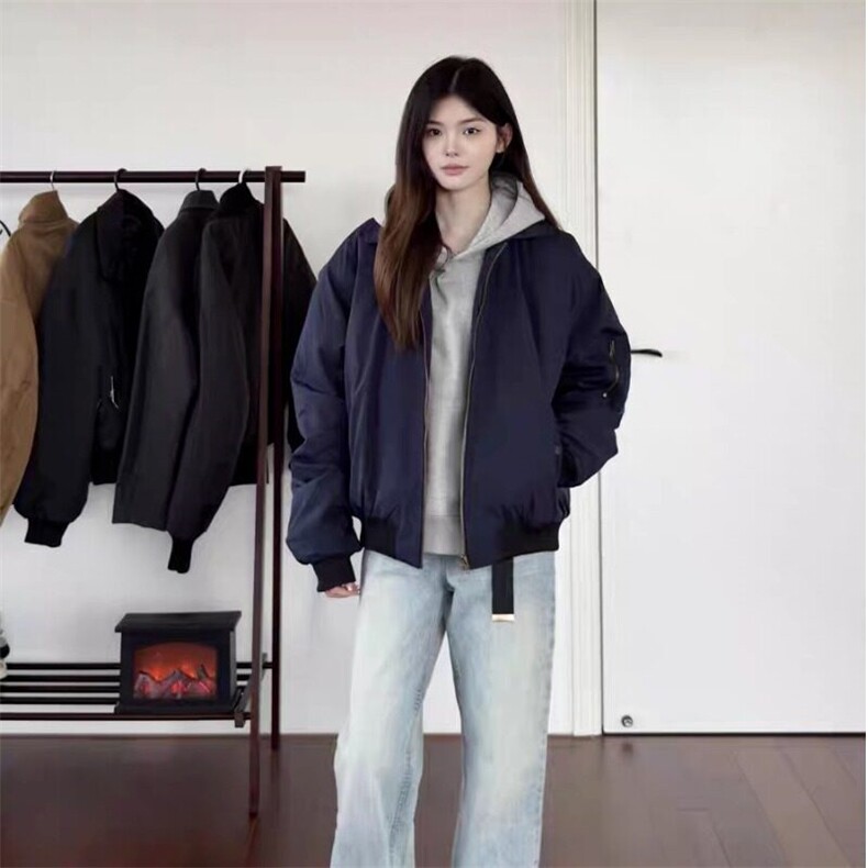 美式bomber飞行夹克男女春秋潮cleanfit外套工装棒球服RS0900-p58,男装夹克,星座1008