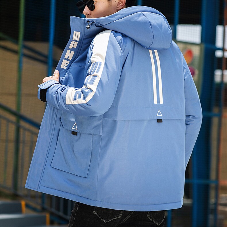 男士休闲连帽加厚保暖棉衣外套棉服棉袄冬季防寒开衫男装M991,男装棉衣,电商B226-2（原B217-2）