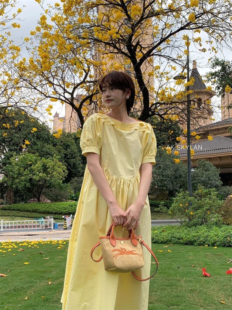 是被连衣裙占据的夏天呀，女装连衣裙，AKSKYLAN(6F)