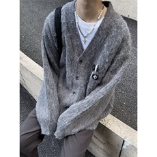 胸针徽章纽扣开衫毛衣针织衫慵懒风纯色秋冬羊毛外套MY28，男装针织衫/毛衣，星座1116A（原606A-3）