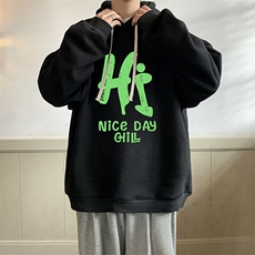 连帽卫衣男大码胖子帽衫大号运动服WY2418-P35，男装卫衣，电商A040