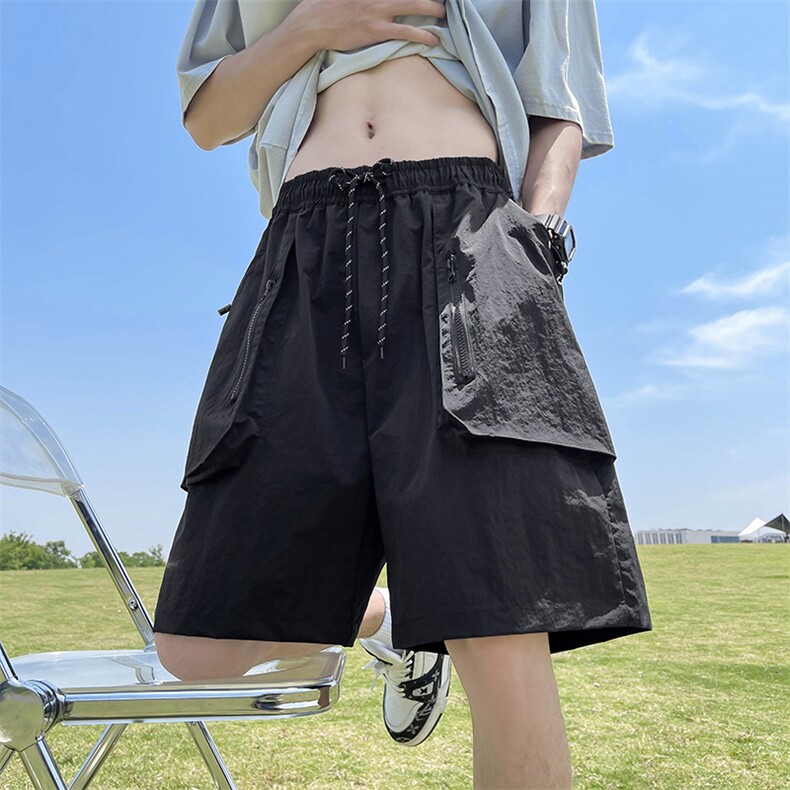 K677-P35夏季宽松型大口袋五分裤,男装休闲裤,星座1501-1