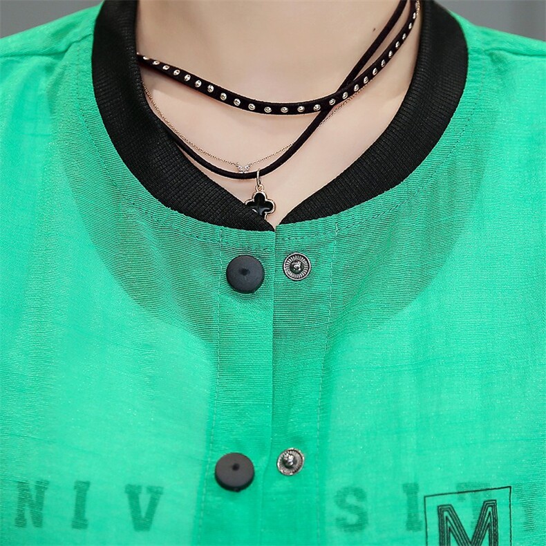 百搭件开衫中长款宽松纯色排多扣防晒衣2021年夏季,女装防晒衣,艾尚靓装