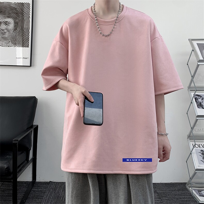 麂皮绒短袖t恤男大码半袖男JD82202-P25,男装T恤,电商A040