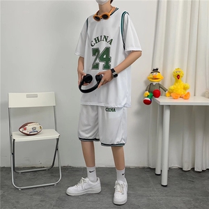 男潮流休闲套装篮球服运动套装F08P35图片
