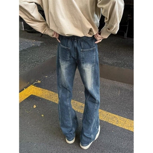 牛仔裤男2025春季新款美式直筒长裤  NT804 P45图片