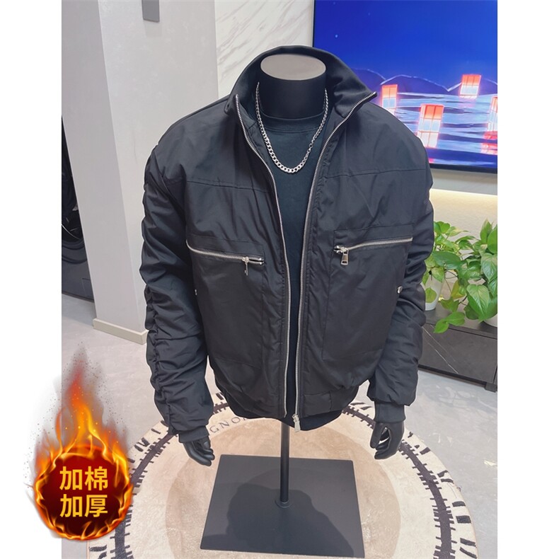 档口图 现货 弯刀廓形棉服短款棉衣DY2478-P110  夹克DY2476-P90图片