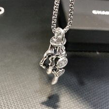 G1836欧美面具吊坠个性项链创意男士钛钢吊坠T恤链毛衣链配饰，项链，星座510A-2