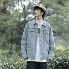 日系cityboy水洗牛仔夹克男款牛仔衣水洗外套217-2-JK23153-P65，男装工装外套，星座217-2
