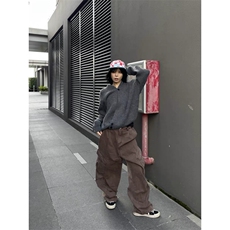 850克老钱风慵懒针织衫外套复古百搭松弛感开衫道袍毛衣MF45P65，男装针织衫/毛衣，电商D256