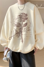 已注册/华棉内景春秋韩系百搭宽松圆领卫衣男WY00634/P35加绒P45，男装卫衣，电商B316