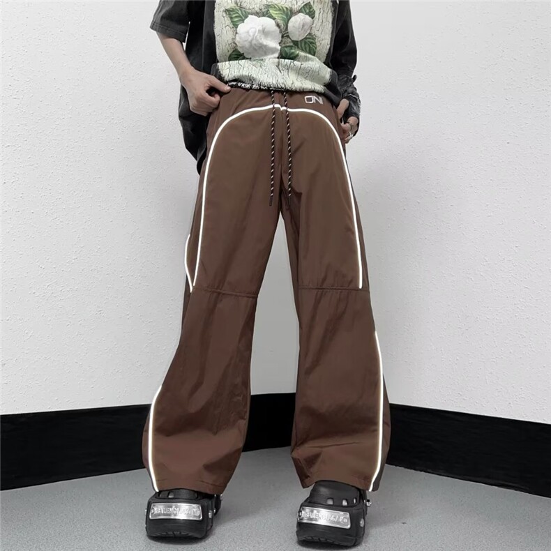 日系工装裤男高街潮牌ins欧美嘻哈运动休闲裤机能风裤子,男装休闲裤,星座716-3