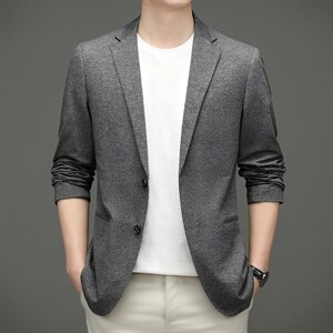 BZ82328钱塘2020-2中青年男士薄款时尚休闲百塔合身西服外套P150图片