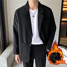 ins休闲西服男韩版潮流痞帅气小西装上衣港风潮牌单西外套，男装西服，星座505-2（原电商A260-1)