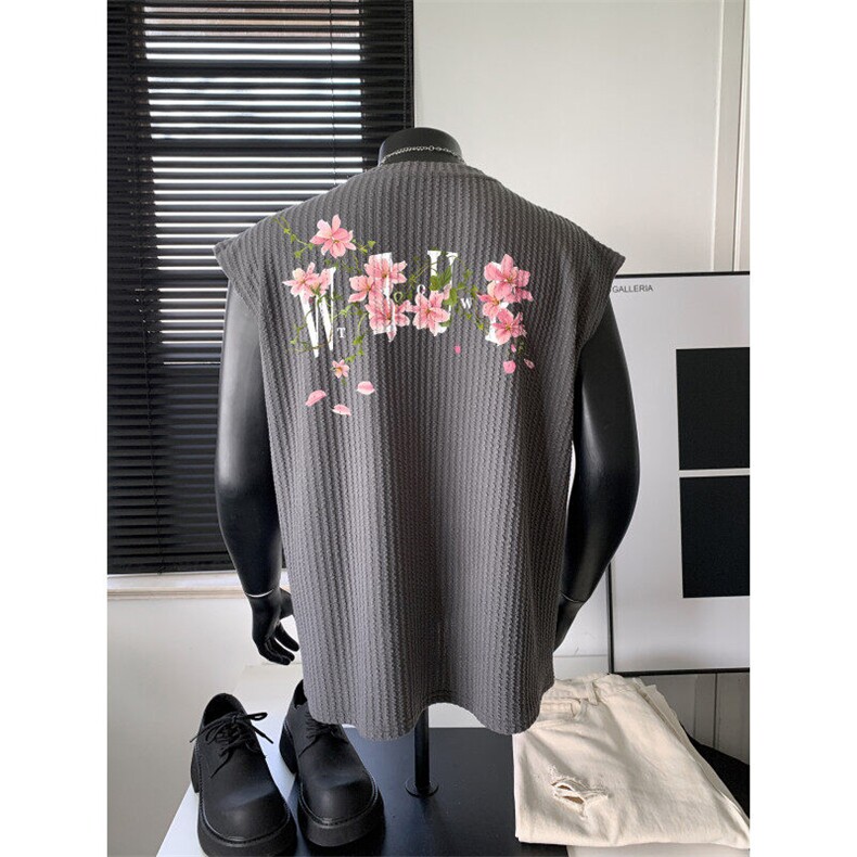 XZ809A/BXXX09/P35/控48美式V领印花背心T恤,男装背心/马甲,星座809A(原222-1)