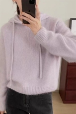 时尚百搭宽松显瘦纯毛高领毛衣女秋冬新款韩版慵懒风针织打底衫，女装羊毛衫，泰沅羊绒