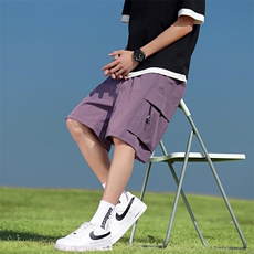 2026夏季工装短裤男宽松休闲裤直筒情侣款五分裤A436-6201-P35，男装牛仔裤，电商A436
