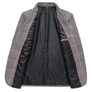 秋季新款西装男西服简约外套西服商务休闲小西装单西图片