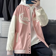 JK9119-P85皮夹克棒球服绣花秋季潮流百搭韩版宽松大码休闲外套，男装夹克，电商A009A（原A058A）