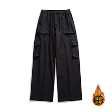 黑色工装裤男士秋冬款加厚潮牌阔腿休闲长宽松款K2021/P50，男装休闲裤，星座506