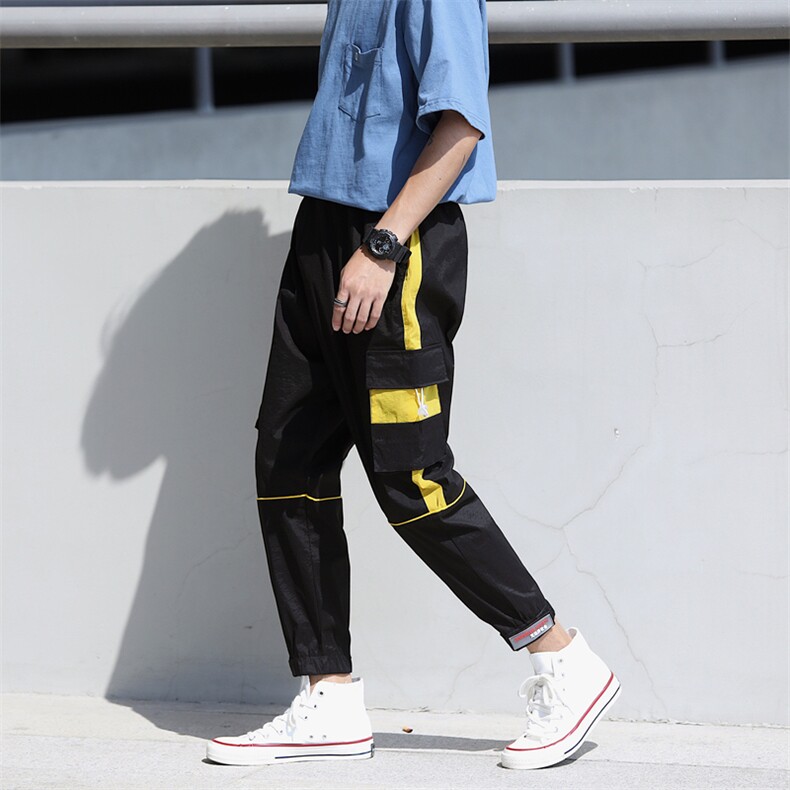 新款国潮速干束脚工装裤潮牌休闲长裤男Y006-P50，男装休闲裤，星座1501