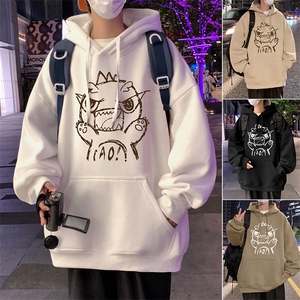 CM025P60加绒65纯棉卫衣秋冬新款美式高街重磅连帽外套潮牌衣服图片