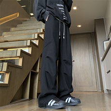 秋季新款工装打褶水洗休闲裤XZ604-KG92-P50控78，男装工装外套，星座604