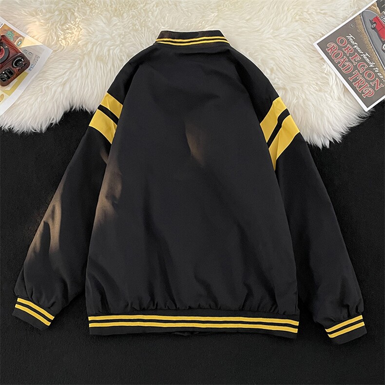 美式棒球服外套男痞帅潮牌高街男装春秋宽松休闲夹克JK01028-P35,男装夹克,星座308B-2