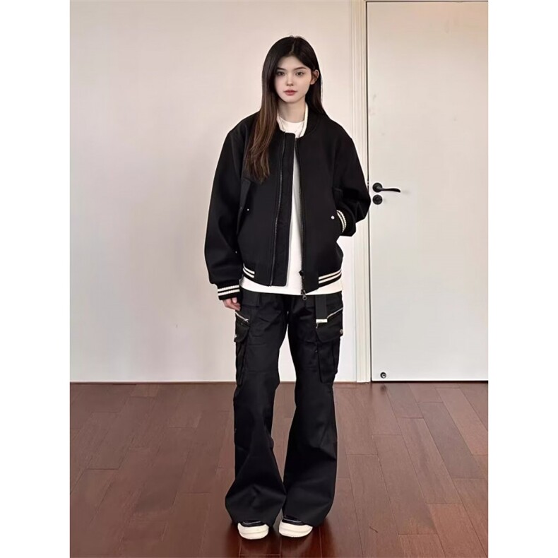 【档口大货】DJK9214-批63春秋棒球领长袖微廓形时装短款棒球服男,女装职业装,星座603-2
