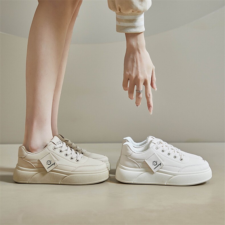 2024春季小白鞋新款韩版ins女学生厚底增高运动板鞋休闲鞋女,女鞋休闲鞋,电商A223