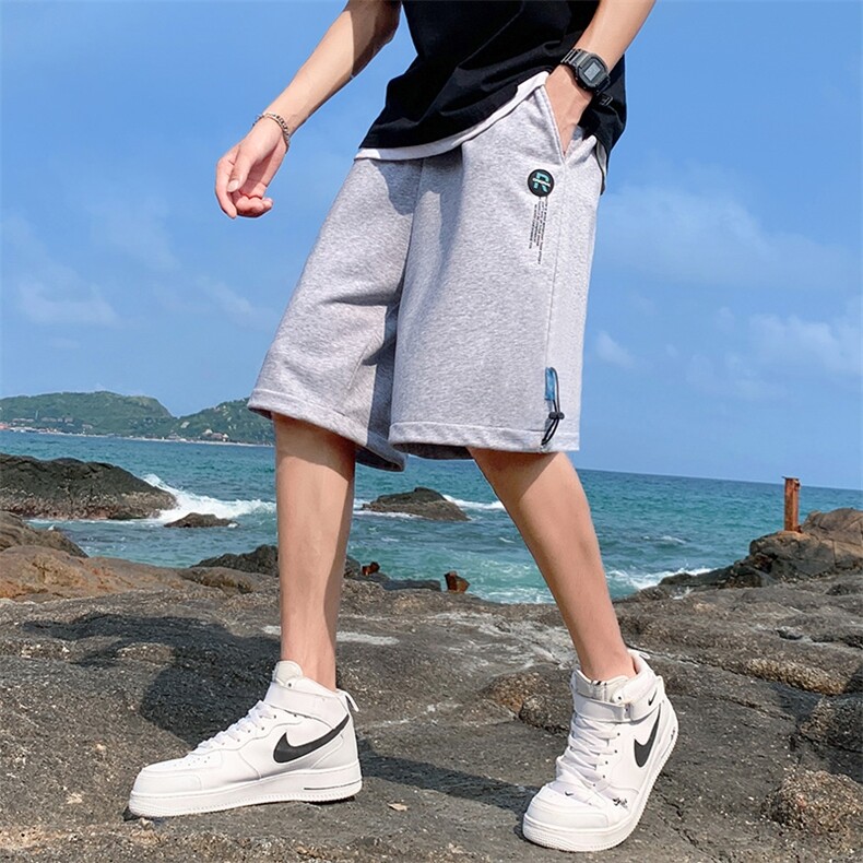 DD6450P28海景 短裤男五分裤薄款运动裤男漂亮宽松速干休闲裤男图片