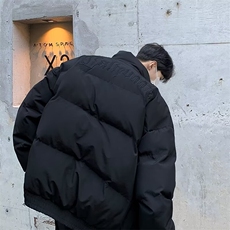 F68-P80日系复古潮流宽松保暖棉衣男秋冬立领百搭面包服外套，男装棉衣，星座512-6