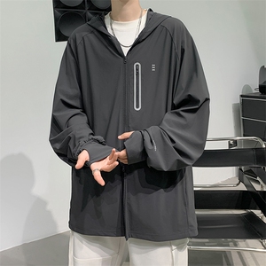F273-P40 夏季日系户外连帽防晒服外套潮牌宽松休闲轻薄夹克 现货图片