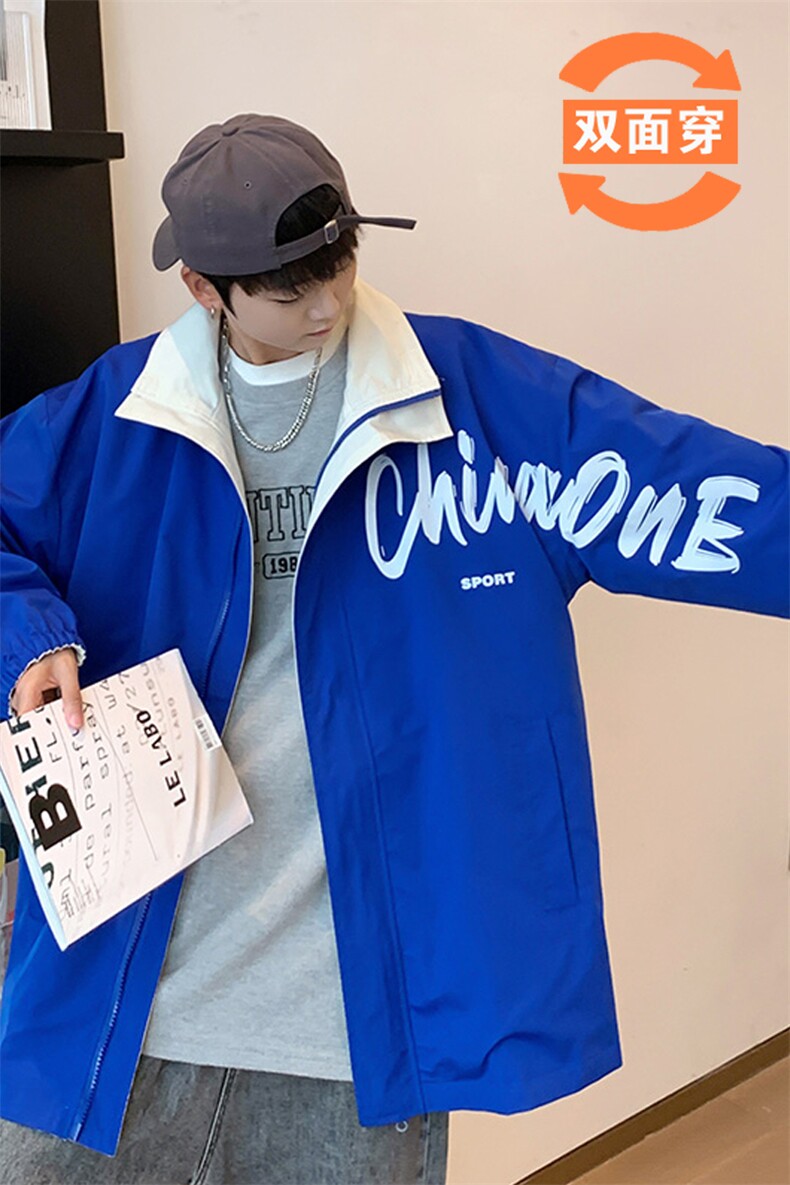 2025春季新款正反两面穿夹克男宽松休闲印花棒球服外套JK6001-P78,男装夹克,星座207