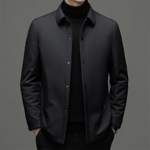 男士羽绒服2023年新款加厚保暖上衣中年冬季商务休闲爸爸装外套图片