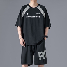 2025夏季新款无影墙大码冰丝短袖T恤套装M-5XHQ25439-特P50，男装T恤，电商A022