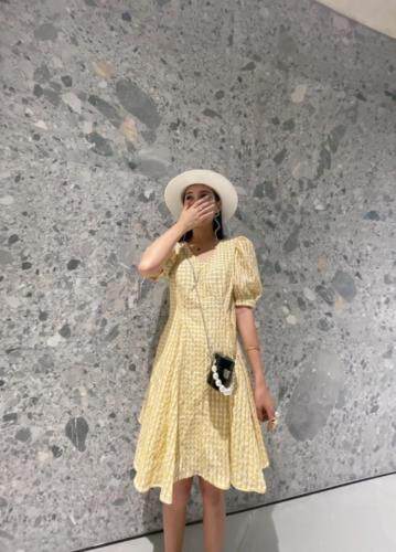 夏季新款韩版连衣裙,女装连衣裙,米壹