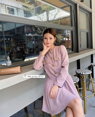 秋季连衣裙，女装连衣裙，美巾涵