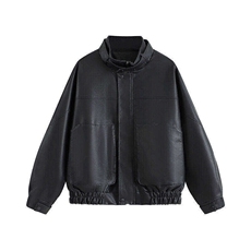 新款皮衣皮夹克帅气多袋机车服309B-3-2307-P95，男装皮衣，星座1409-3