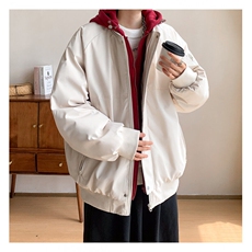 网络图现货假两件棉服外套秋冬宽松棉衣夹克R8899-P115，男装棉衣，星座1005-4