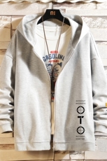 KS21114-P38连帽开衫卫衣男运动外套大码班服砖墙挂拍，男装卫衣，电商A040A