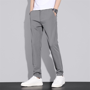 抖音高品质夏季商务休闲百搭四面弹冰丝锦纶面料休闲裤K8856-P45图片