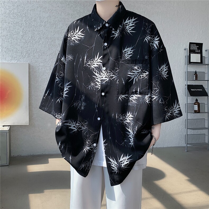档口现货高品质25夏短袖衬衫冰丝衬衣衫CS156P40,男装衬衫,星座1504（原917）
