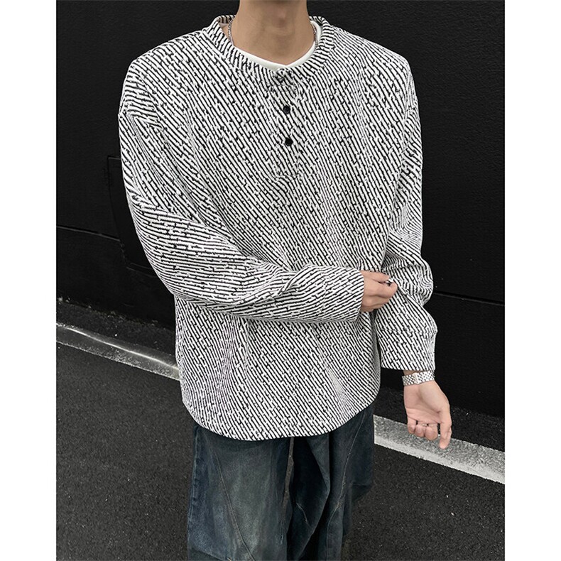 重磅秋冬提花加绒潮牌情侣长袖T恤卫衣TX502常规特P40加绒50,男装T恤,电商B220