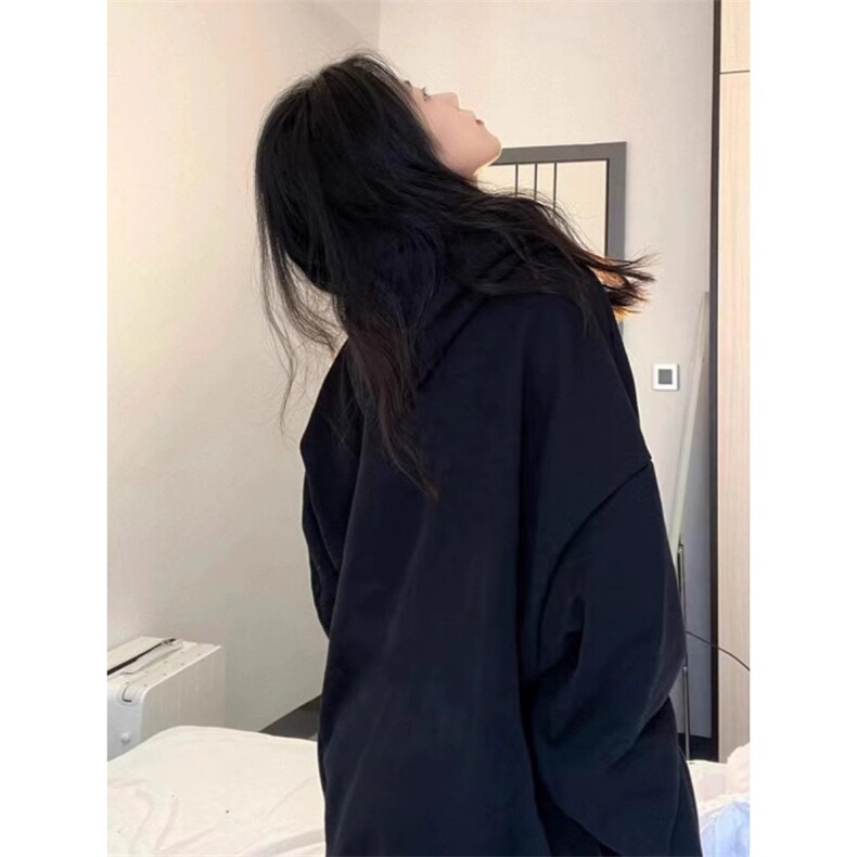 C0219-P55黑猫印花连帽秋冬卫衣男女同款上衣,男装卫衣,星座617A-2