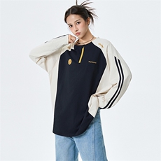 骑行服速干亨利领长袖t恤新款潮牌休闲打底衫A157B-T280-特P43，男装T恤，电商A157B