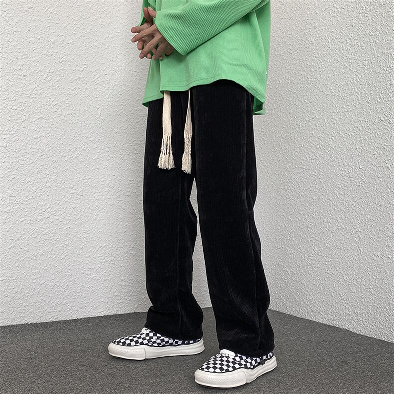 雪尼尔竖条休闲裤男束脚运动裤直筒长裤227-2*C515*P50控68,男装休闲裤,星座227-2