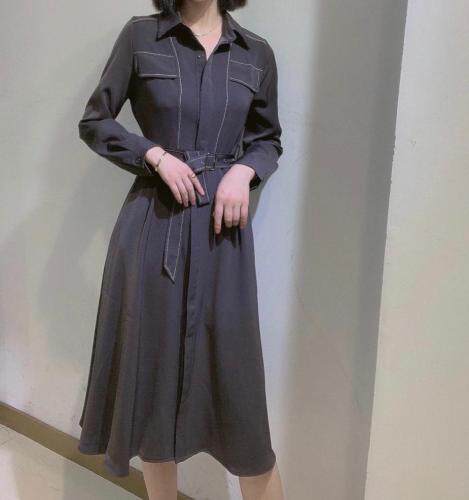 【东方名裳】早秋新款明线连衣裙，女装连衣裙，东方名裳