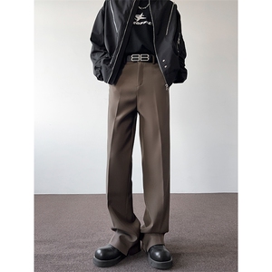 港风 cleanfit休闲裤西裤微喇长裤阔腿裤A014-DY25015-P50控68图片