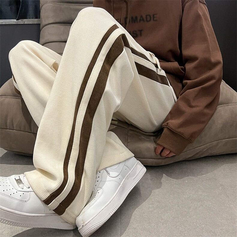 重磅欧棉绒裤子男美式休闲卫裤百搭束脚裤227-2*K813*P40控68,男装休闲裤,星座227-2